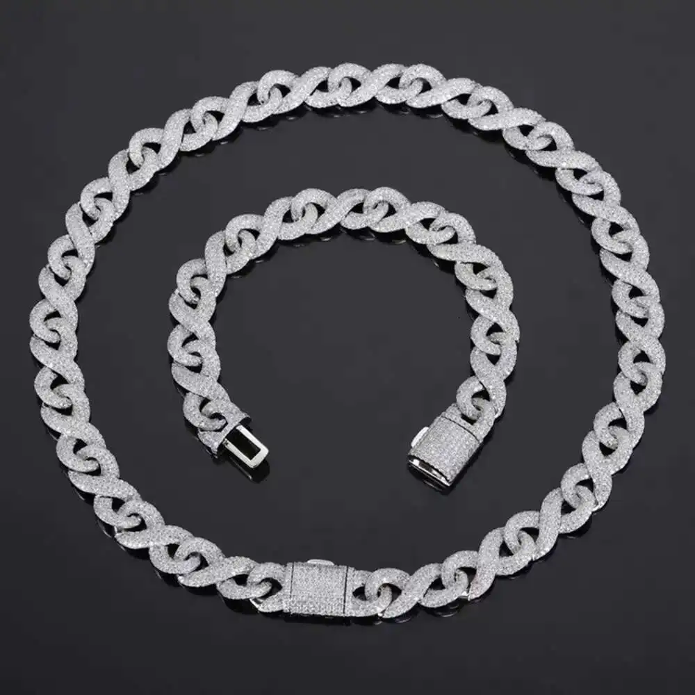 

Rts Fashion Design Infinite Cuaban Chain Width 13mm Iced Out Cuban Link Chain for Hip Hop Life