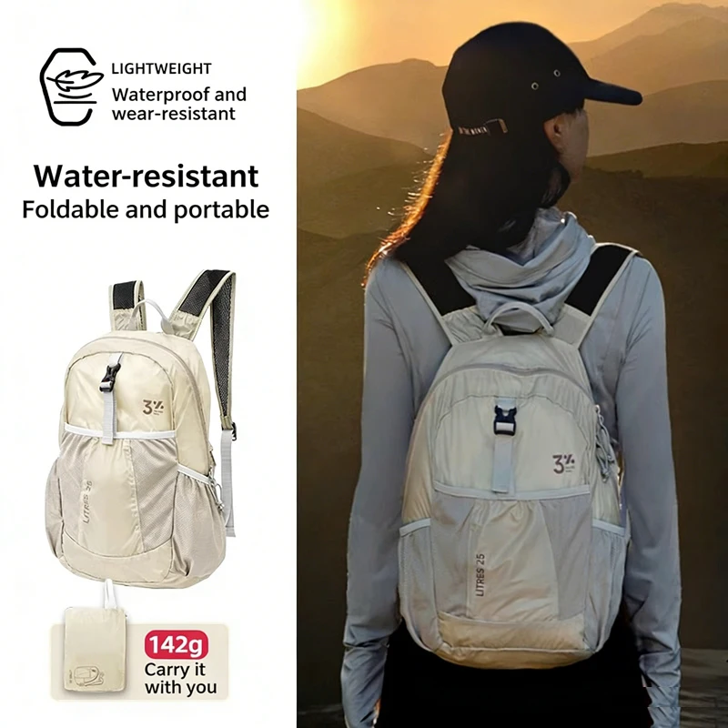 

Outdoor 25L Lightweight Foldable Skin Hiking Backpack Unisex Waterproof Camping Cycling Running Sports Bag Portable Hiking Bags