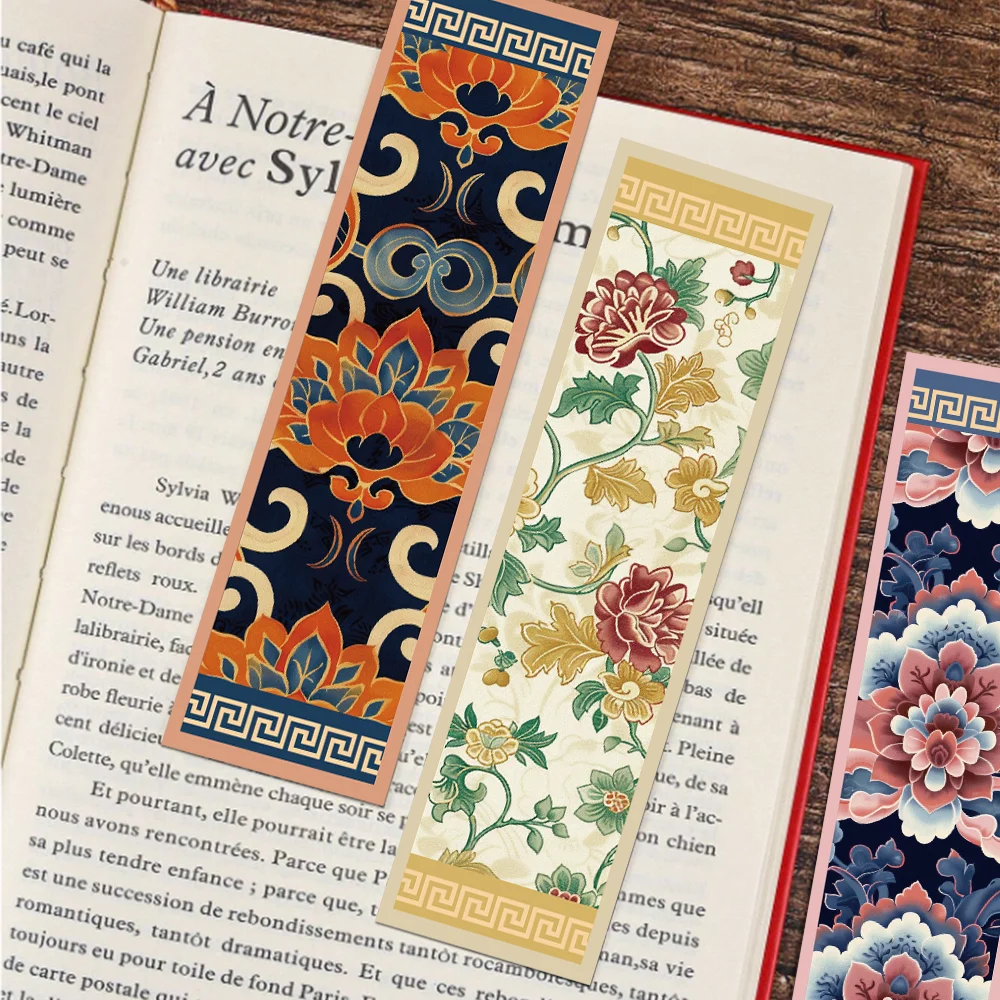 30pcs Classical Pattern Bookmarks Decorate Reading Pages Books Label Paper Cards Student creative gifts Page Bookmarks