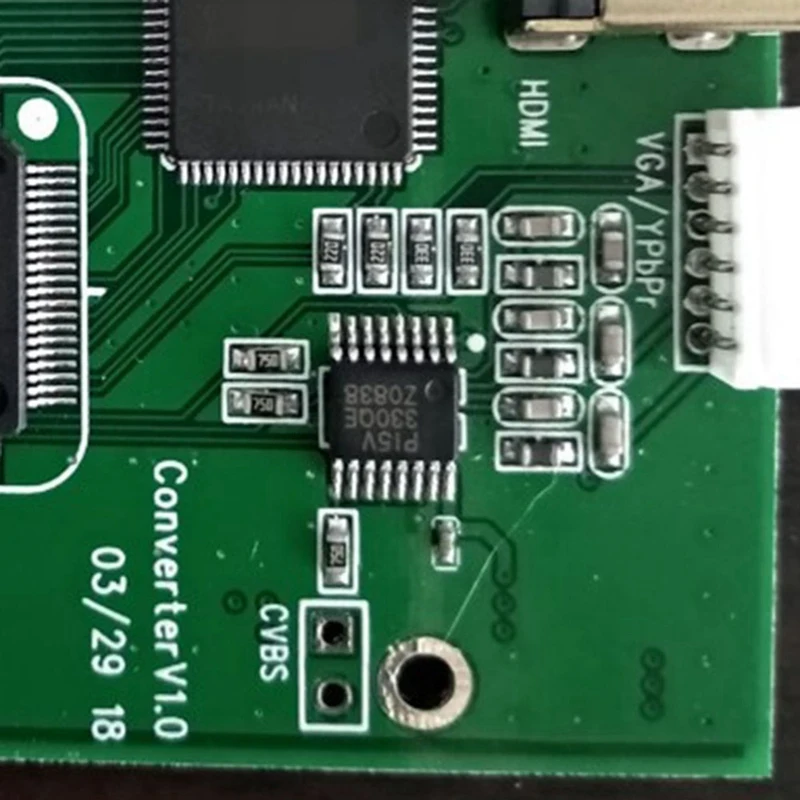 لوحة تحويل إشارة الفيديو عالية الدقة ، AHD41 ، AHD TVI CVBS إشارة إلى لوحة محول VGA متوافقة