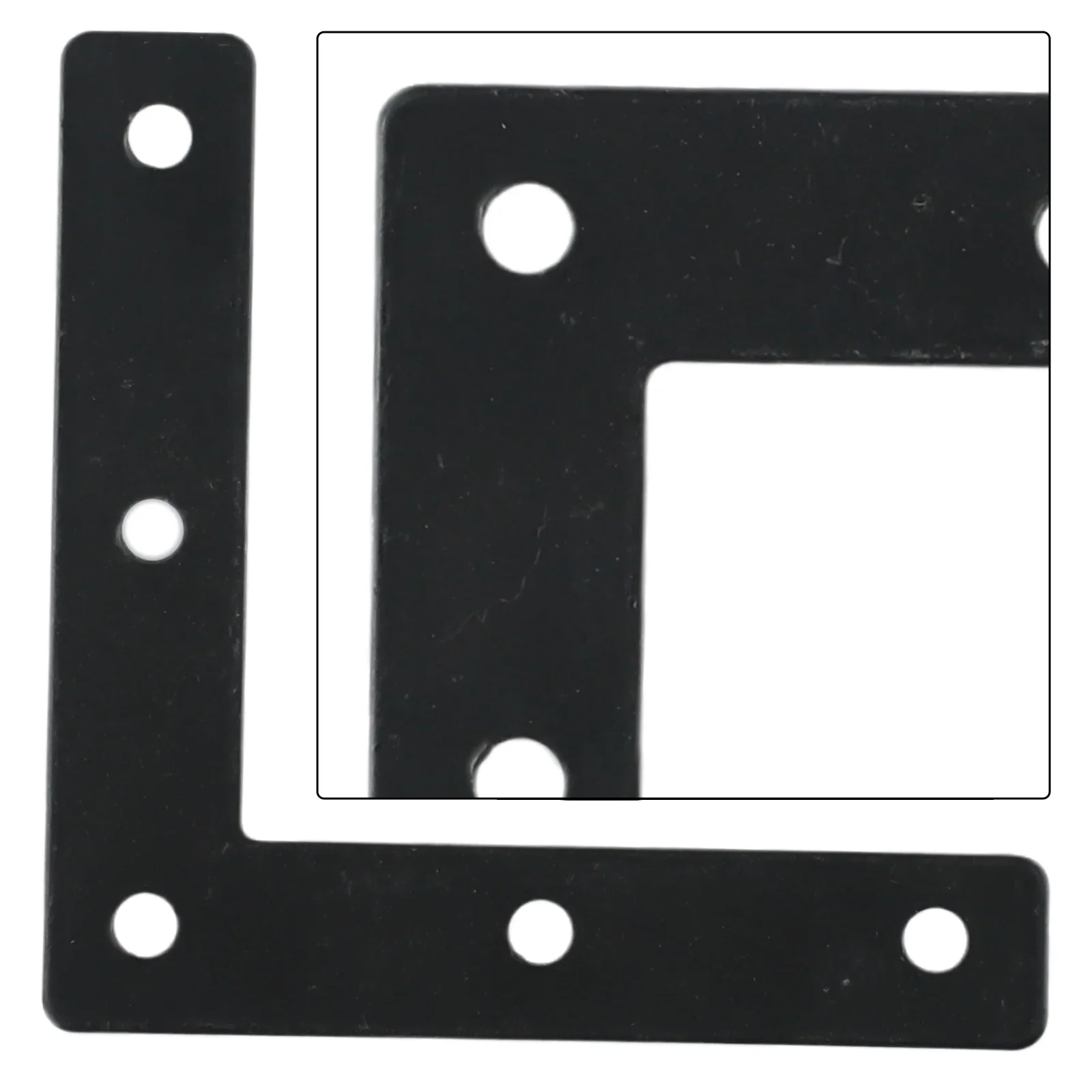 Staffa fissa a forma di L Staffa ad angolo retto T/L nera 90 °   Staffa per mensola Connettore Codice angolo di fissaggio Hardware per mobili