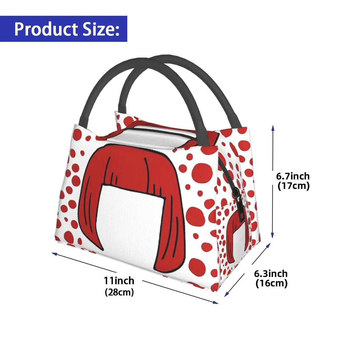 Yayoi Kusama Abstract Painting Insulated Lunch Bag for Women Kids Portable Food Boxes Thermal Lunch Box Tote