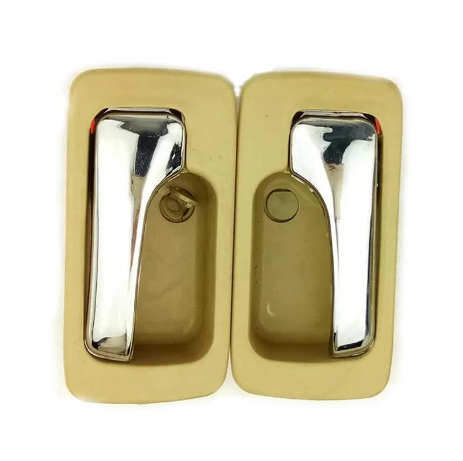 

2PCS/A PAir Beige Inside Door Handle for 1990 1992 1993 Honda NO.4 Accord Inside Handle Car Door Handle inside door knob