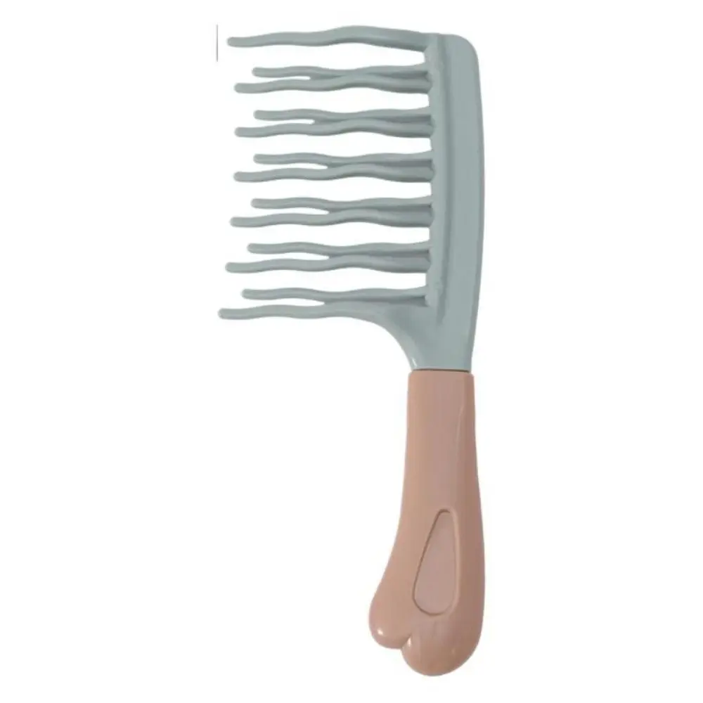 

Easy To Clean Double Row Big Tooth Comb Lightweight Portable Wide Tooth Comb Hair Care Tool Long Hair