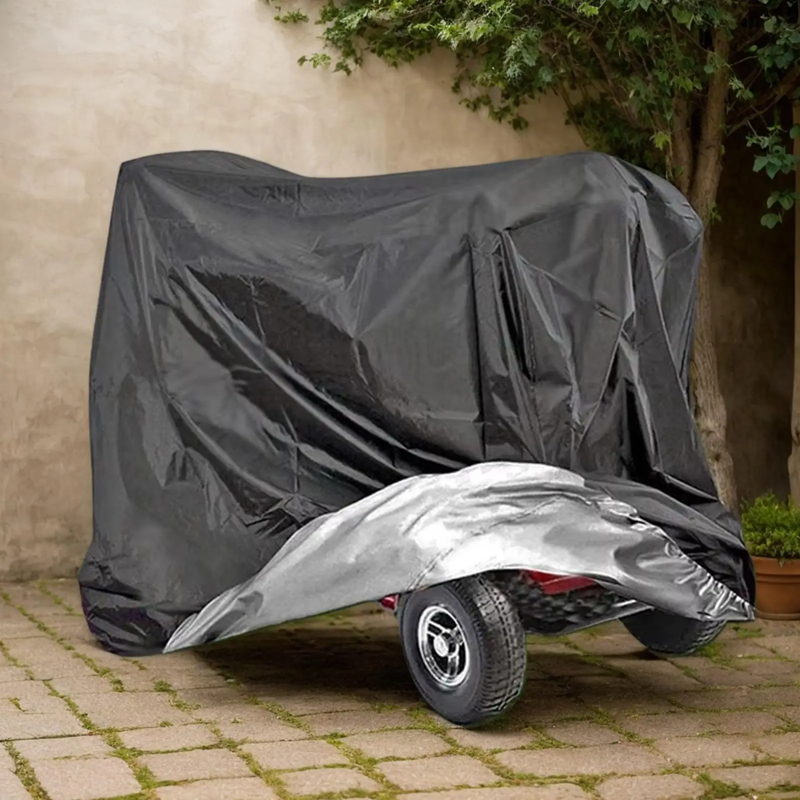 Scooter Cover Oxford Fabric Power Assisted Vehicle Accessories Scooter Weather Cover Outdoor For Dust Snow Rain Sun Rays