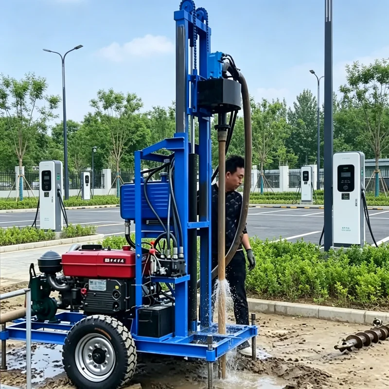 

Drill Rig And Single-cylinder Diesel Small Well Drilling Easy Operation For Farmers Mastering Drilling After Short Training