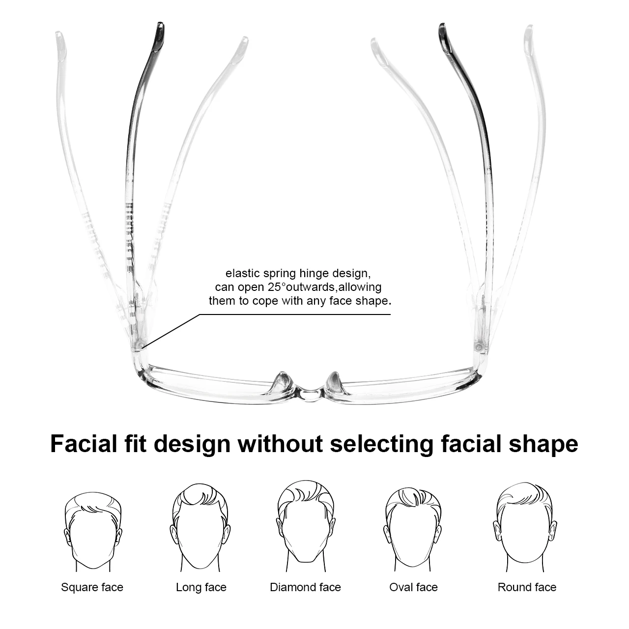 Autofokus-Lesebrille mit Blaulichtfilter für Männer und Frauen, Komfortable Lesebrille mit Federscharnieren – Detail 10