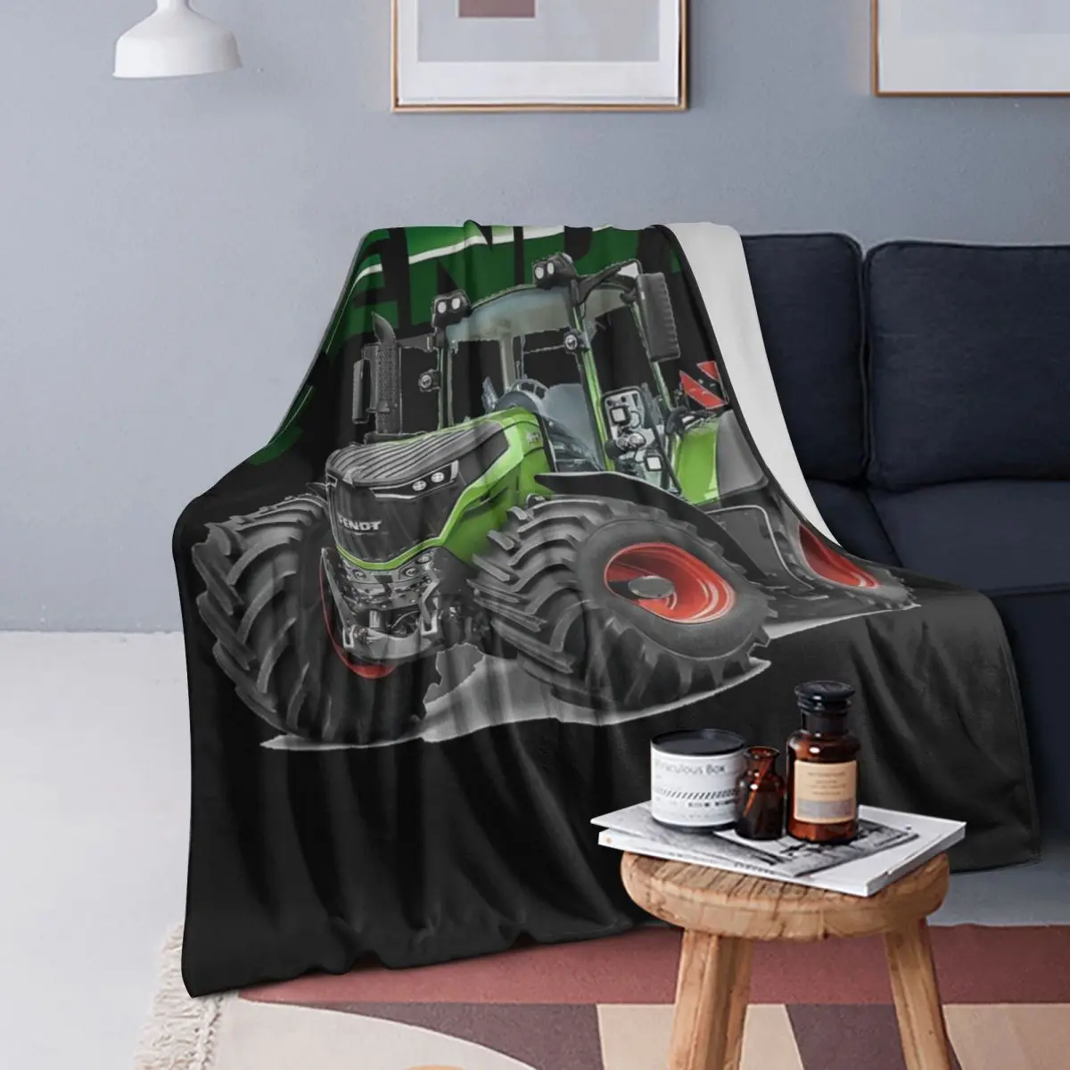 

Fendt German Tractors Blanket Soft Warm Flannel Throw Blanket Bedding for Bed Living room Picnic Travel Home Couch