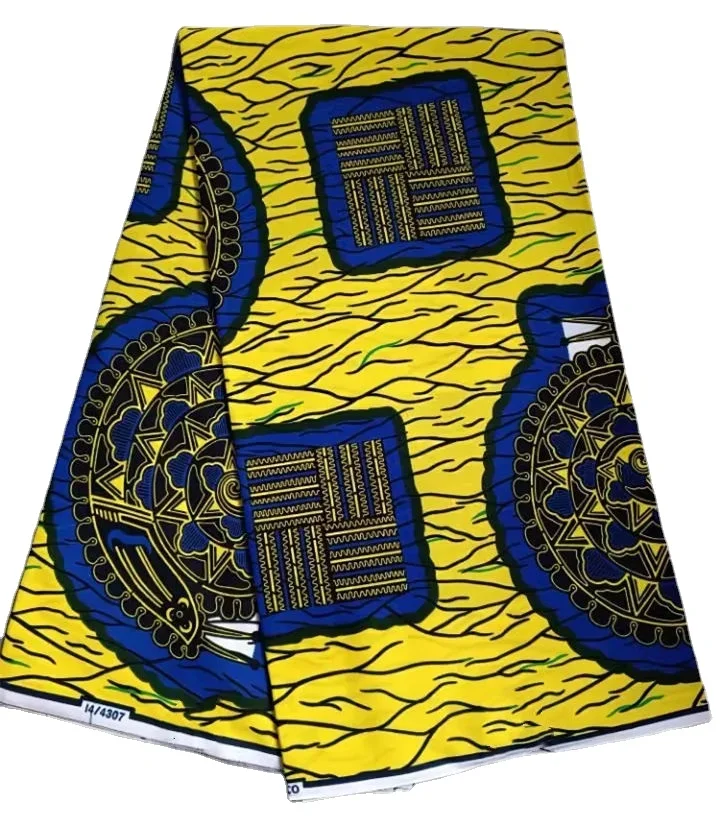 Ankara Wax Fabric 2024 High Quality African Wax Print Fabric 100% Cotton Soft Guaranteed Veritable African Real Wax Pagne Dress