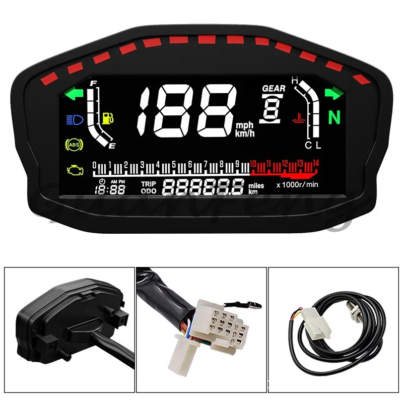 LIN CAN-BUS Electric Scooter Motorcycle DKD Speedometer LCD Display Digital Display for Fardriver display