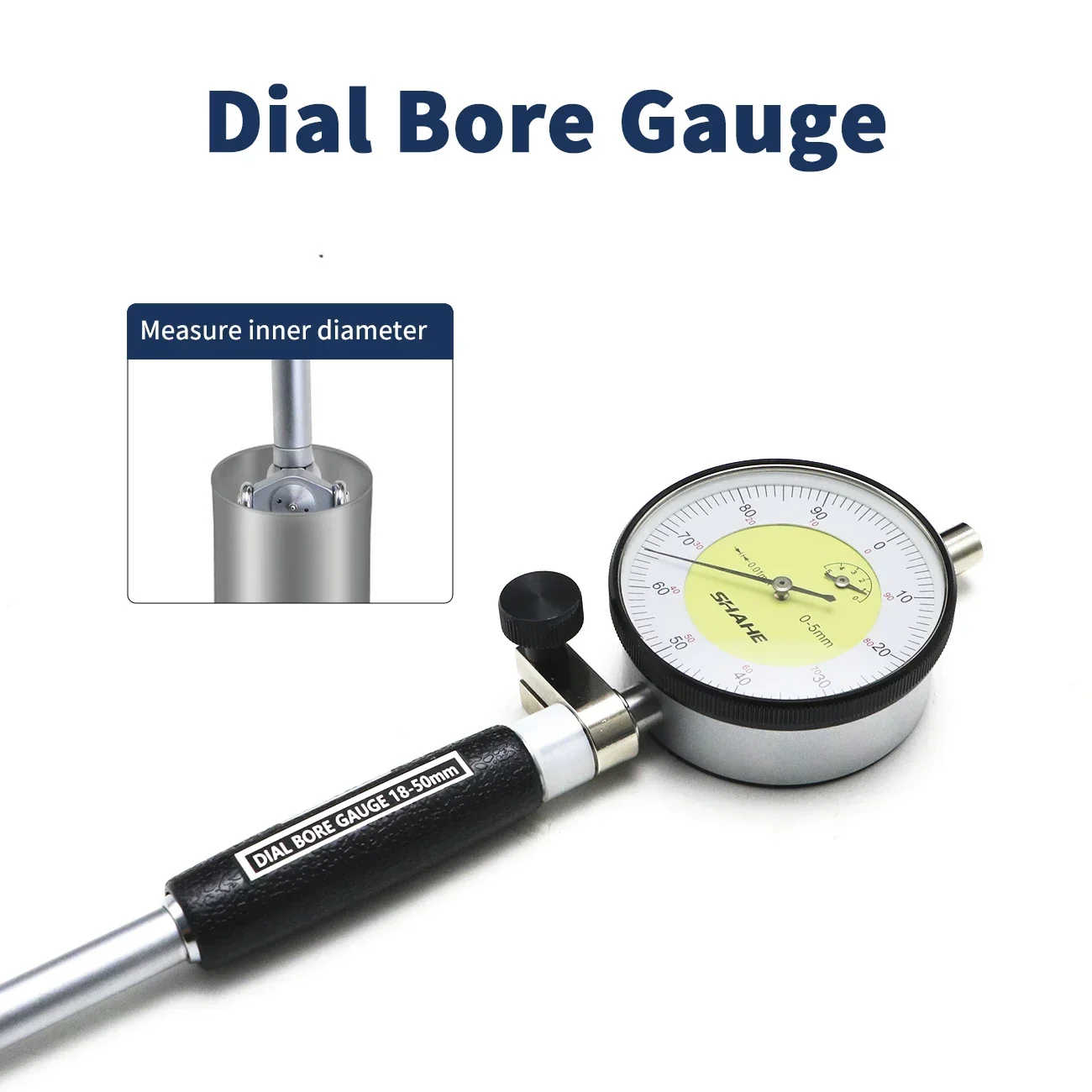 SHAHE Dial Bore Gage Set 18-50/50-100/100-160mm 0.01mm Dial Bore Indicator Deep Engine Hole Measurement Toos