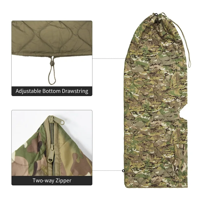 Outdoor Warm Sleeping Bag Cloak Sleeping Bag Portable Mountaineering Camping Travel Emergency Storage Sleeping Bag IP10