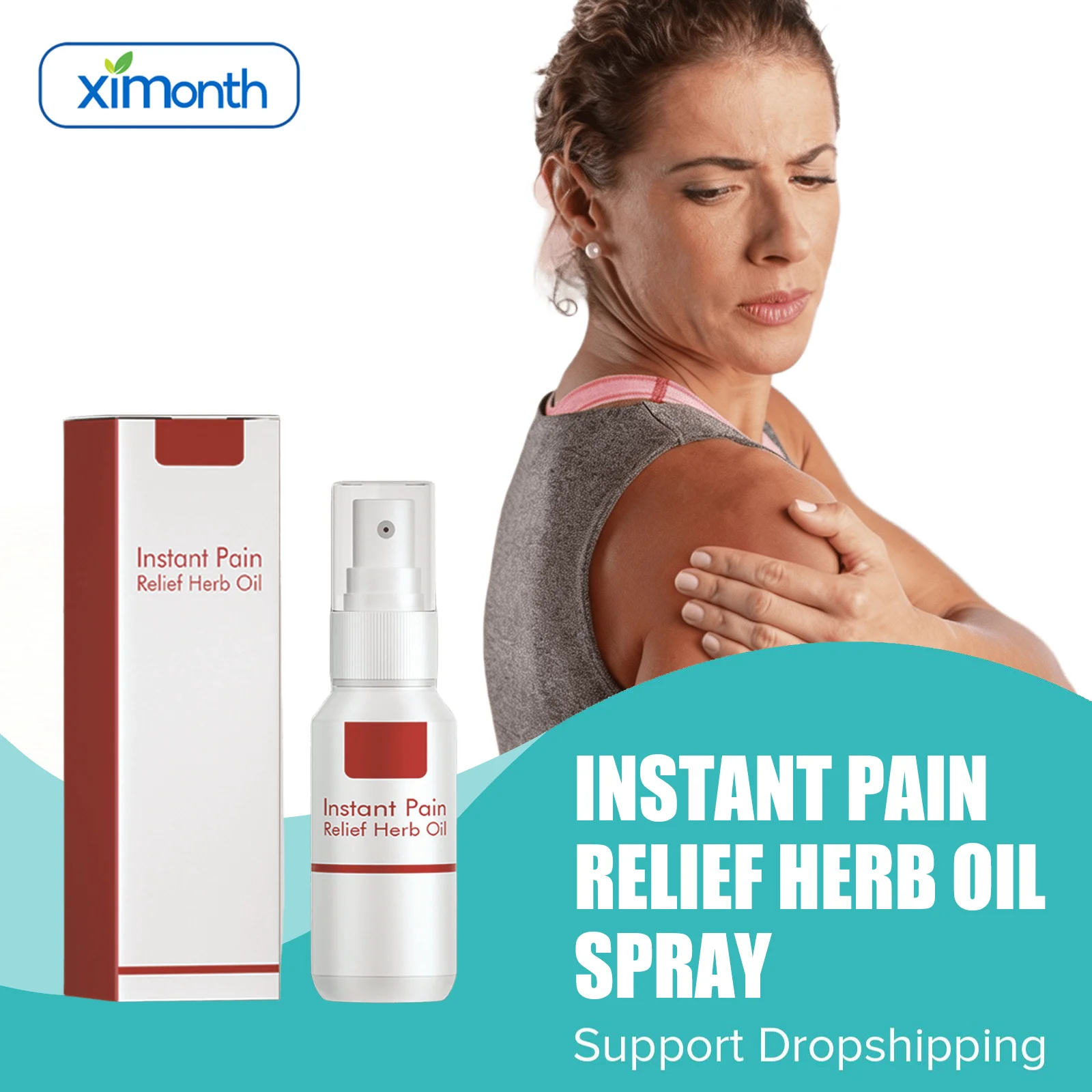 Instant Pain Relief Herb Oil Spray Soothe Aching Muscle Pain Support Joint Mobility For Back Knee Wrist Ankle Cervical Shoulder