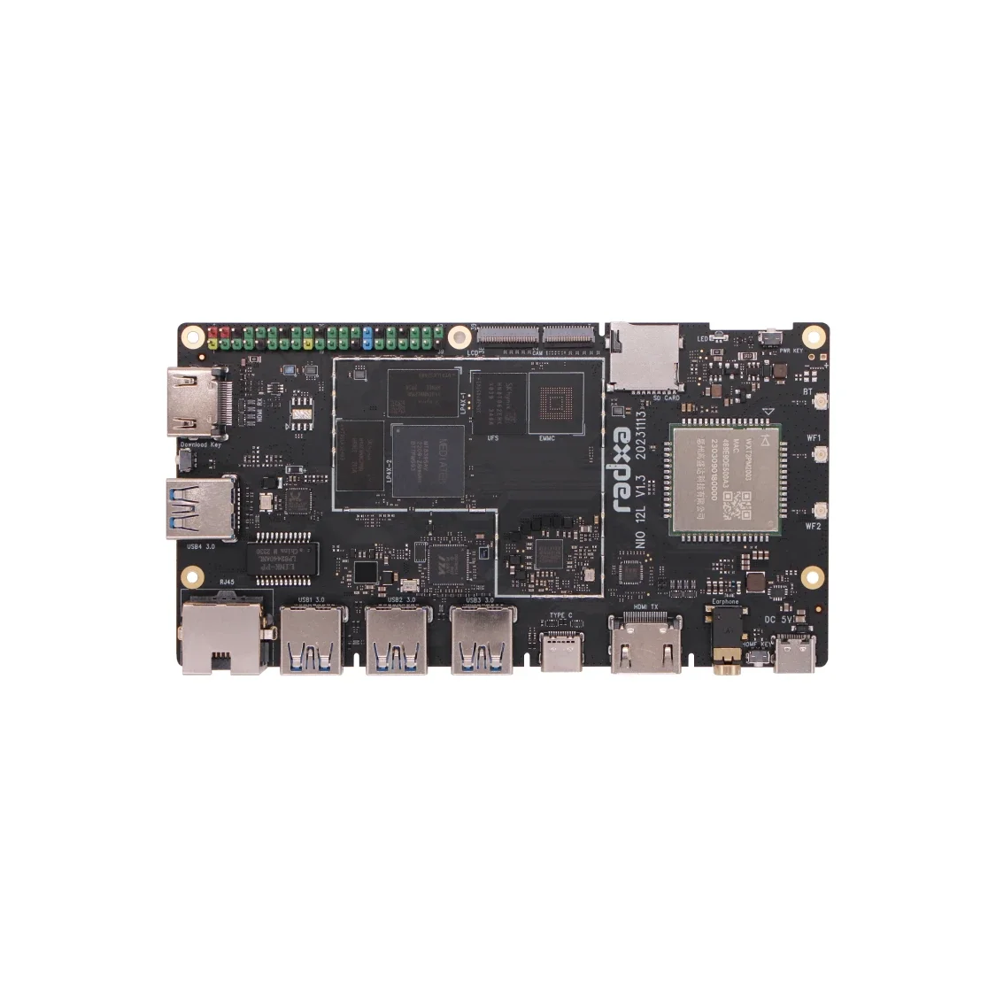 BoMaSRadxa Nio 12l Sbc, Mtk Genio 1200 8-core Cpu, Os Pre-installed,single Board Computer