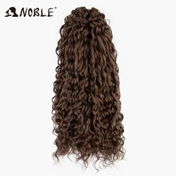 Noble Crochet Hair Soft Water Wave Twist Crochet Hair treccia sintetica capelli Ombre biondo rosso 24 