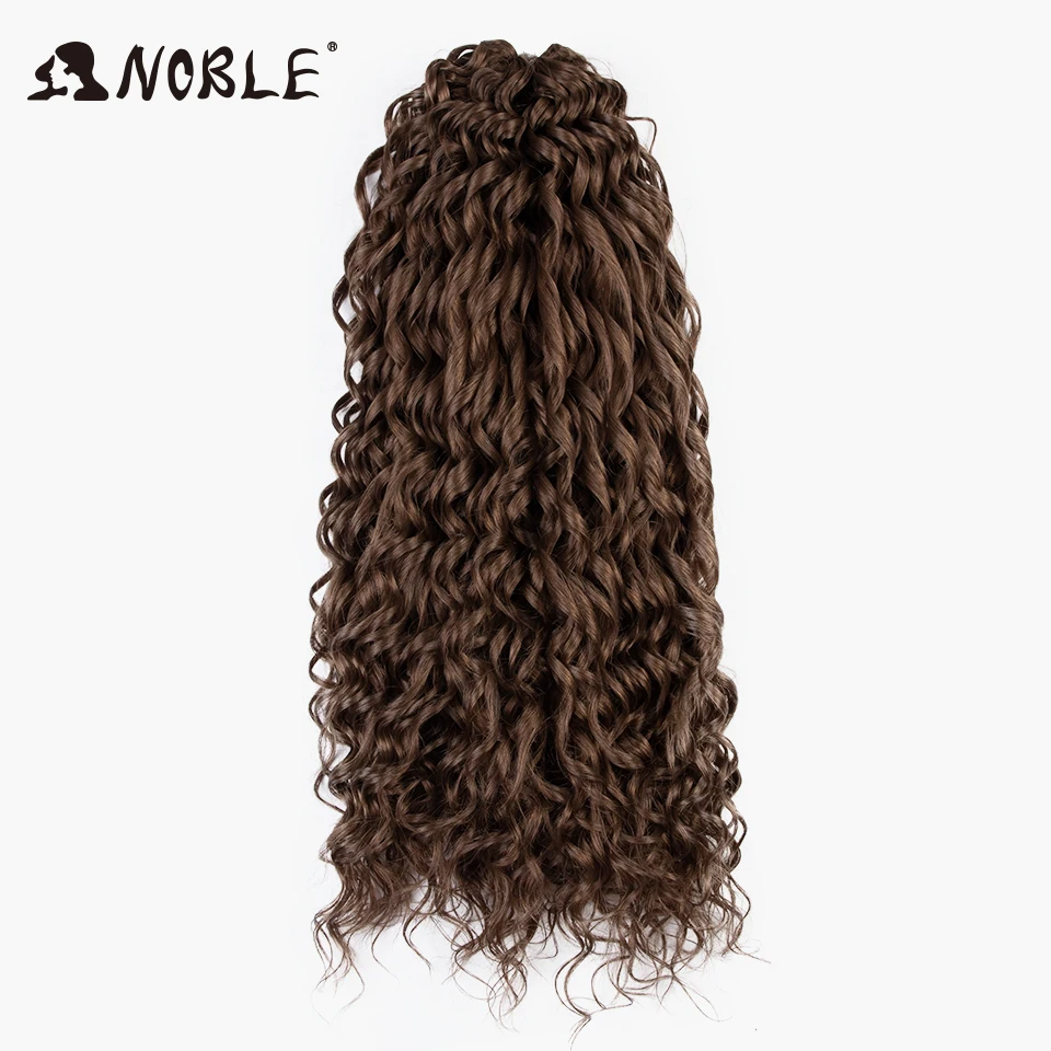 Noble Deep Wavy Twist Crochet Hair Synthetic Afro Curly Hair Crochet Braids High Temperature Fiber Braiding Hair Extensions