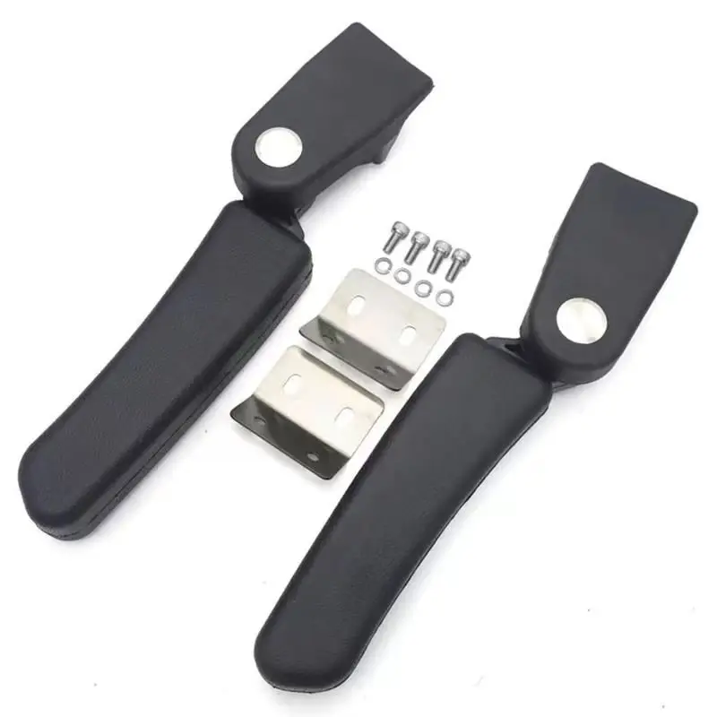 Motorcycle Passenger Armrest ABS Passenger Rear Folding Top Case Box Rear Seat Armrest Kit For BMW Yamaha Universal Motor Parts