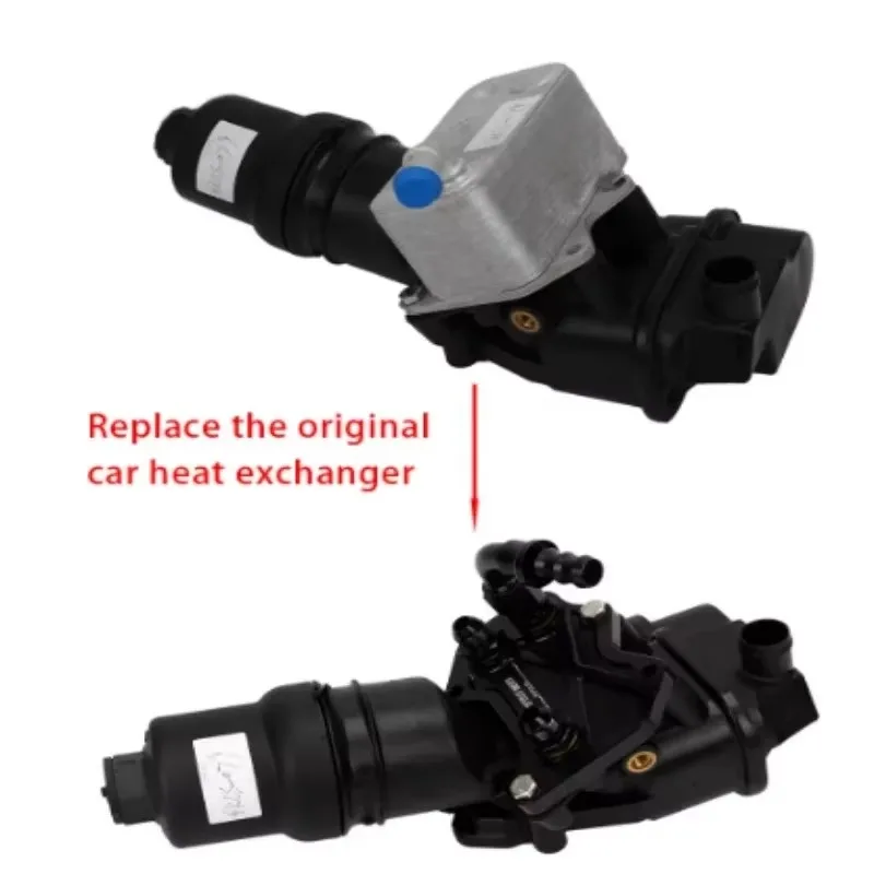 001For VAG Golf MK5 MK6 R 2.0T EA113 Volkswagen Audi series radiator engine oil filter adapter BB-OCK-106