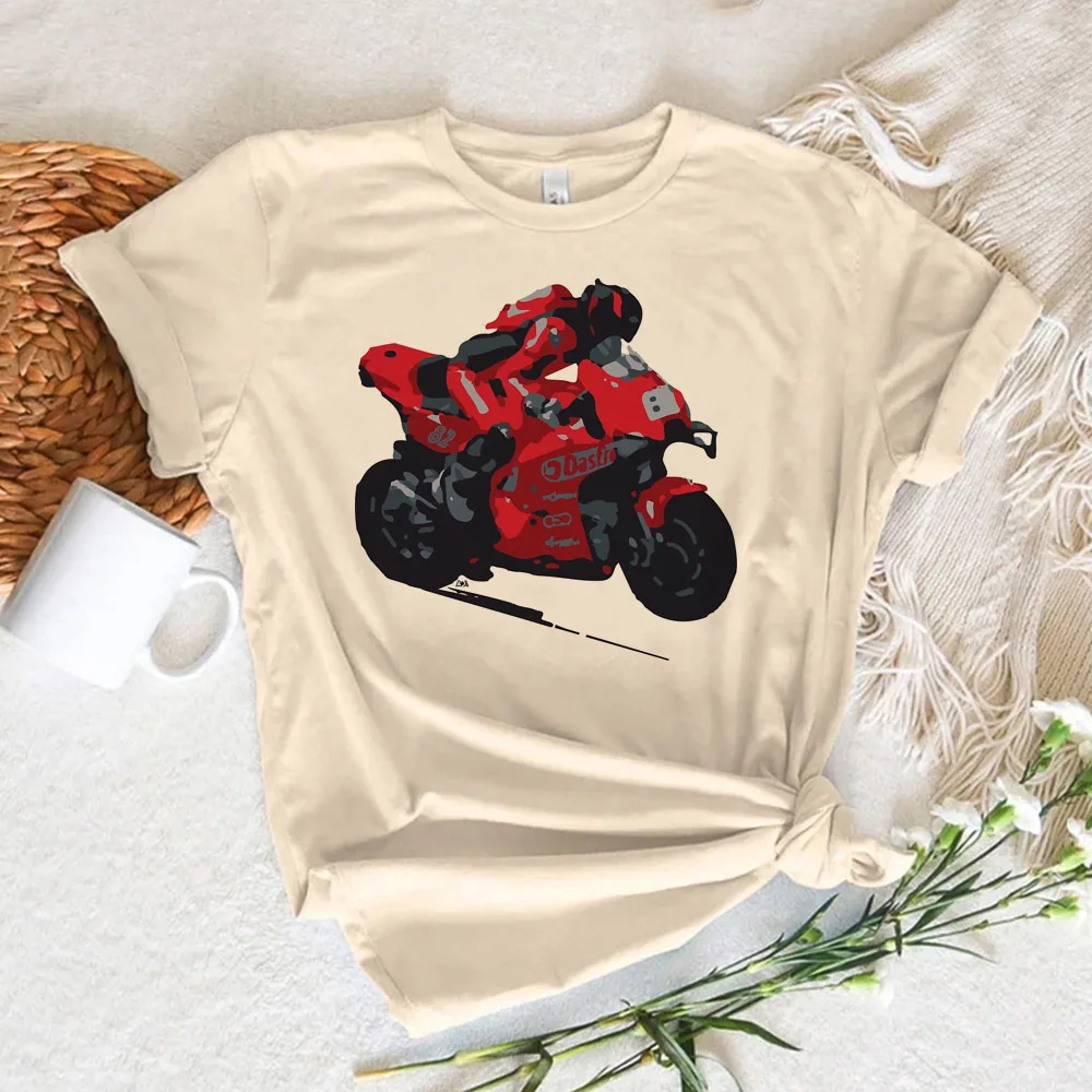 Moto Gp t-shirts femmes graphique haut fille harajuku vêtements