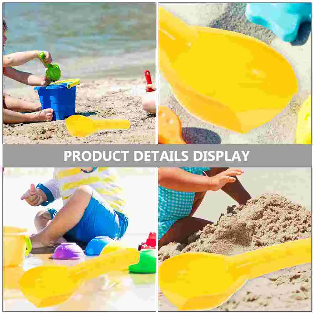 4 Pcs Kids Beach Sand Shovels Toys 18cm Plastic Outdoor Play Set Perfect Gift Party Games School Park Beach Toys Digging Tools