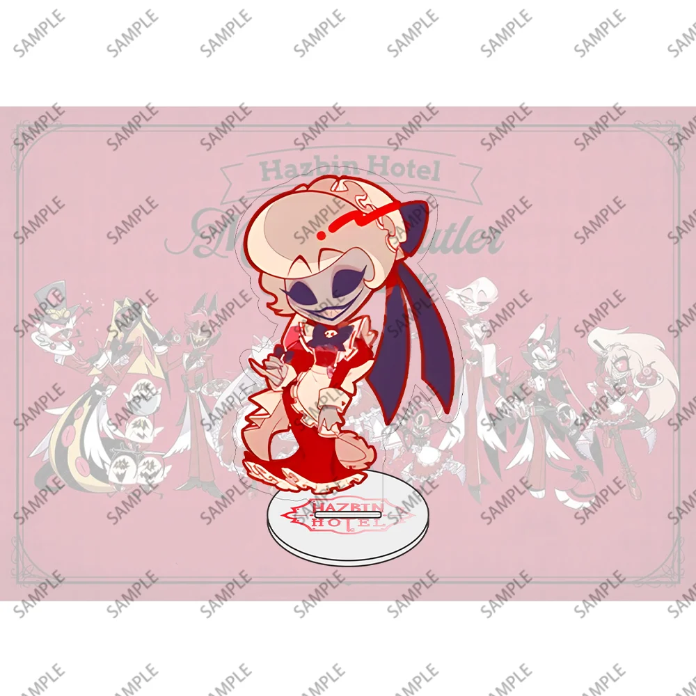 حامل أكريليك من Hazbin Hotel Alastor مقاس 10 سم - ديكور مكتب لطيف مثالي لعرض المنزل والمكتب في عيد الميلاد