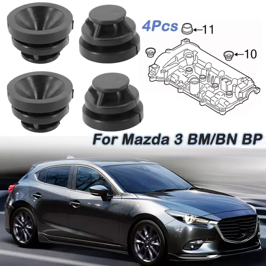 

Car Engine Upper Cover Trim Rubber Mount Bush Buffer Cushion P30110238 For Mazda 3 BM/BN BP 2 DJ DL 2014 2015 - 2021 P30110238