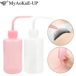 250/500ml Eyelash Clean Washing Bottle Curved Spout Blow Wash Makeup Remover Bottle Eyebrow Lifting Tool Lash Extension Supplies