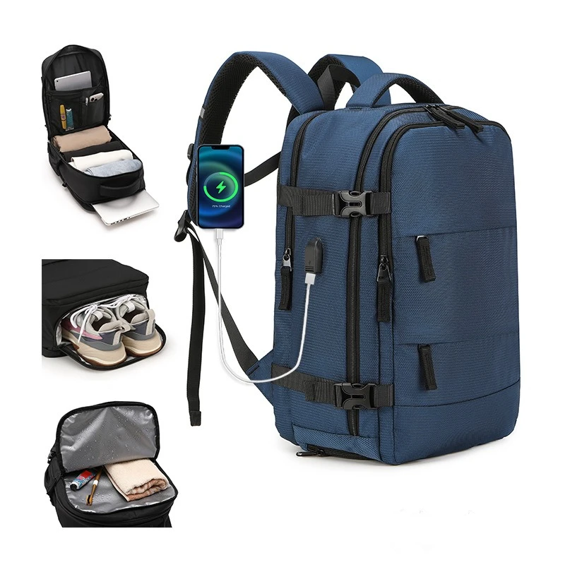 Nesitu Large Capacity A4 14 inch Laptop Men Women Backpack Duffle Hiking Travel Bag White Grey Black Blue Red Pink White M1510