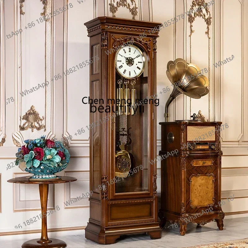 ss7486 Helmler floor clock European American living room villa pendulum clock Chinese retro, classic watch machinery