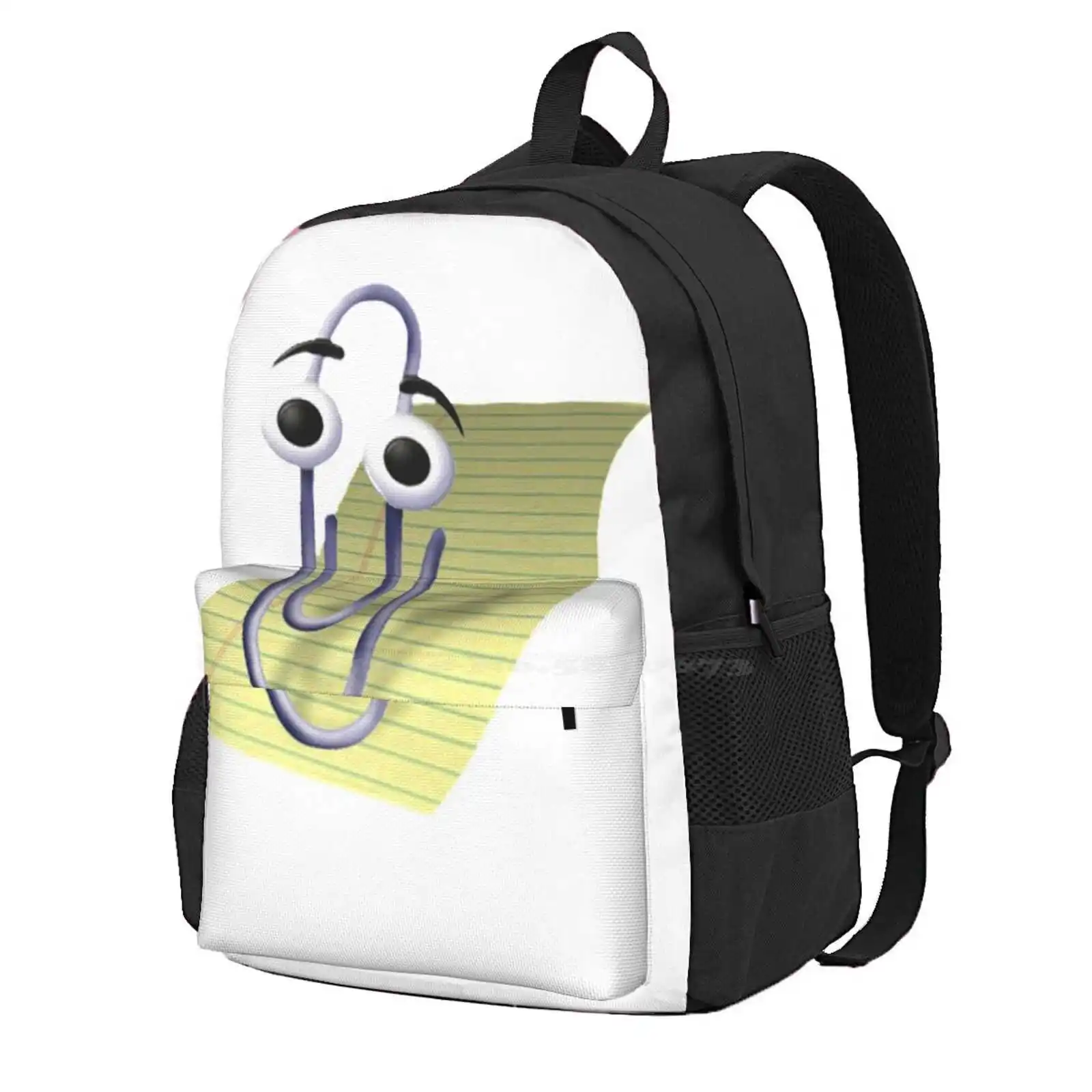 Clippy Hot Sale Schoolbag Backpack Fashion Bags Clippy Clippit Office Windows Xp Microsoft Software Graffetta Assistant Search