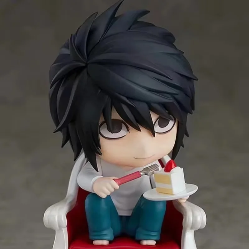 10cm Death Note L Yagami Light Bewegliche Edition PVC Anime-Actionfigur Modellbausatz Desktop-Ornament Deko-Mädchen Spielzeug Geschenke
