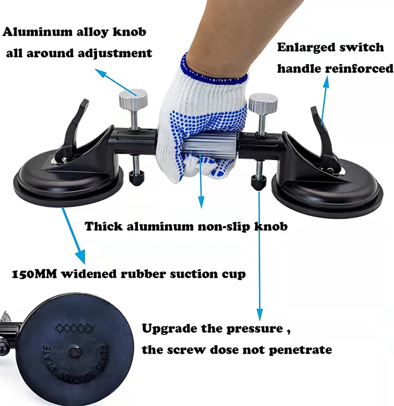 Adjustable Vacuum Suction Cup For Stone Marble Slab Glass Joining Leveling Countertop Installation Building Tools