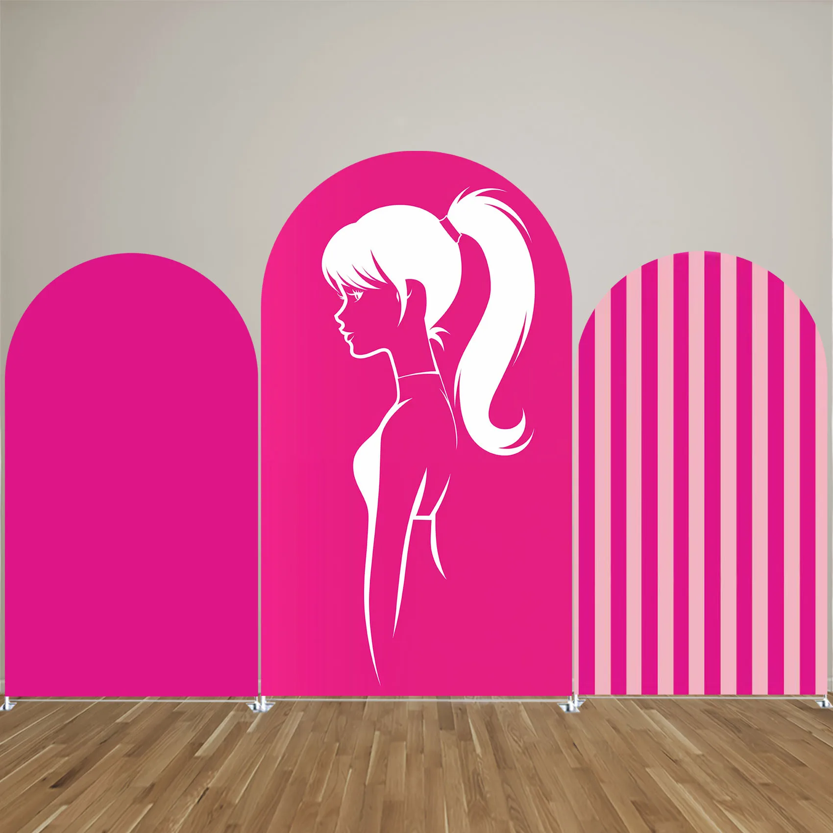 

Rose red Arch Backdrop Cover for Girl Birthday Party Arched Stand Cover Baby Shower Parties Decorations Props