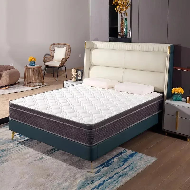 Silent and Comfortable Soft Latex Mattress for Back Pain Relief Luxury Pillow Top with Sustainable Custom Options for Adults