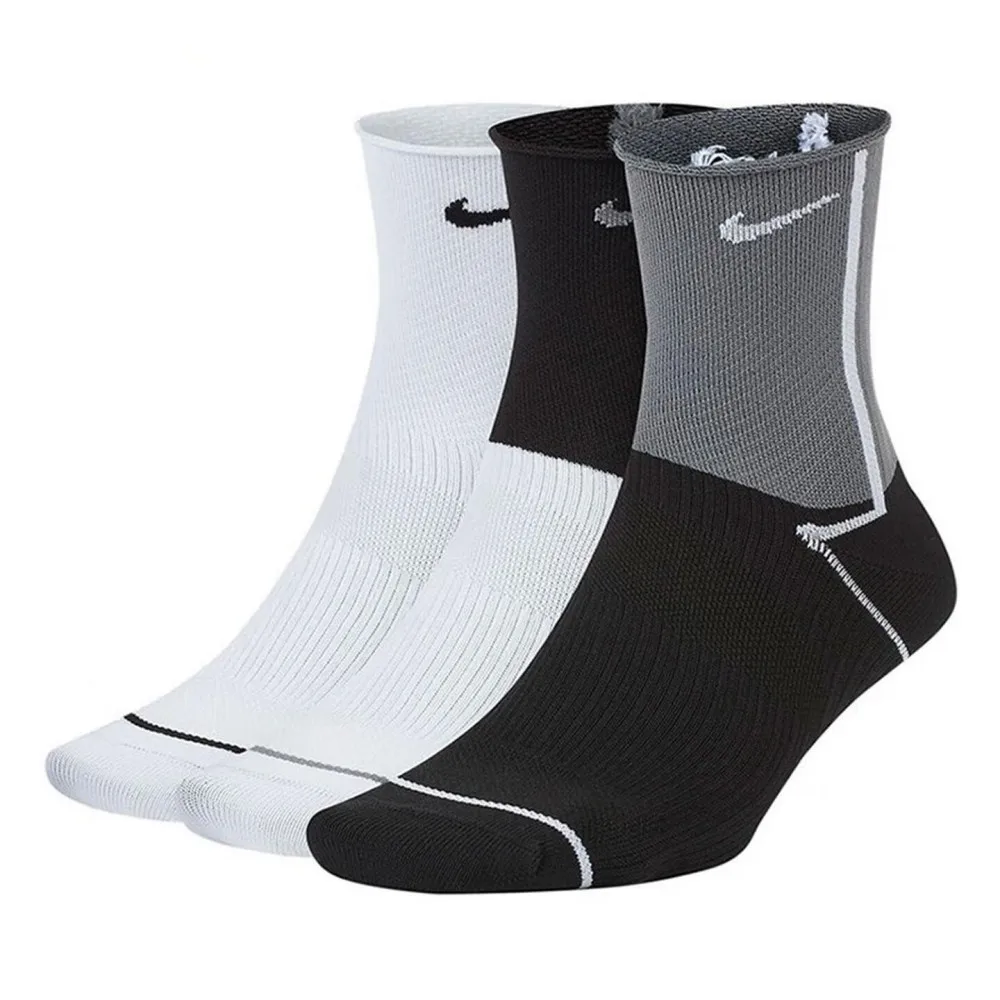 

Nike Socks: Men's, Women's, Sports, Fitness, Comfortable, Moisture-Wicking, Breathable, Casual Ankle Socks, 3-Pack CK6021-904