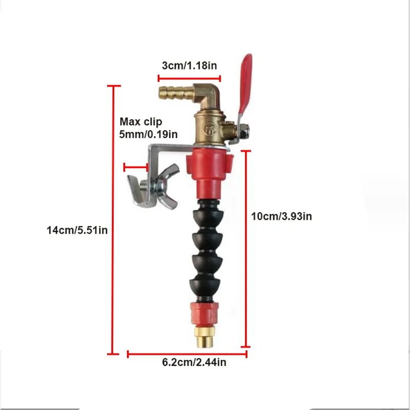 앵글 그라인더 용 A21I-먼지 제거제 물 분무기 노즐, 타일 절단기 용 새로운 물 충전 장치 스프링클러 노즐