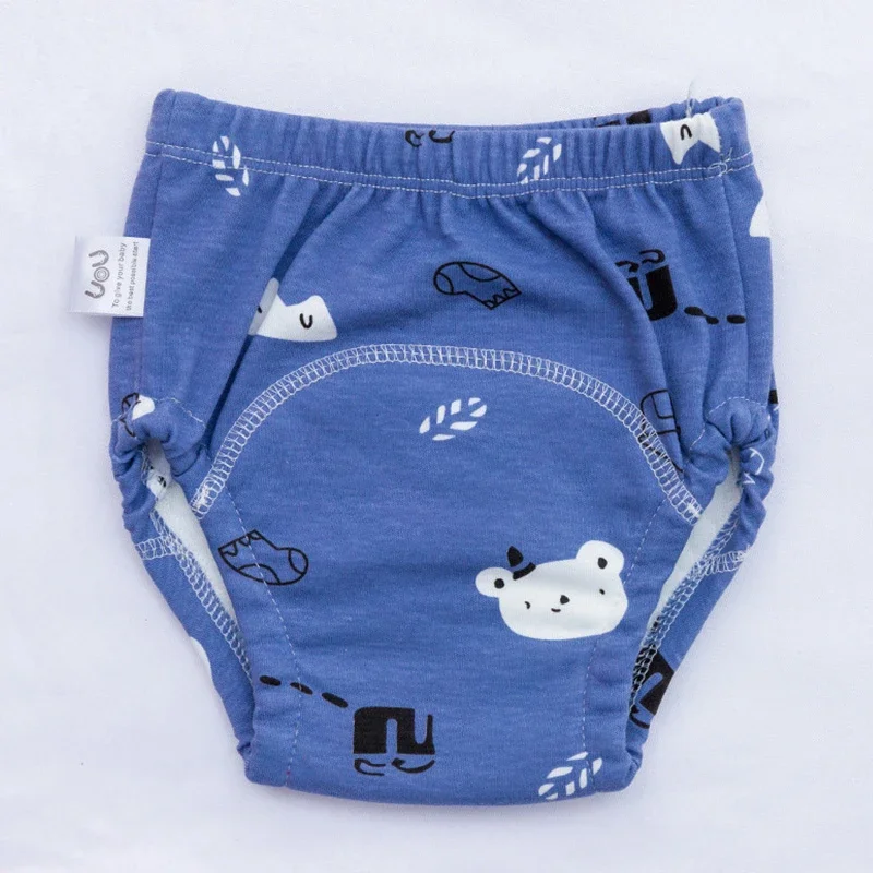 6 Layer Waterproof Reusable Cotton Baby Training Pants Infant Shorts Underwear Cloth Baby Diaper Nappies Panties Nappy Changing