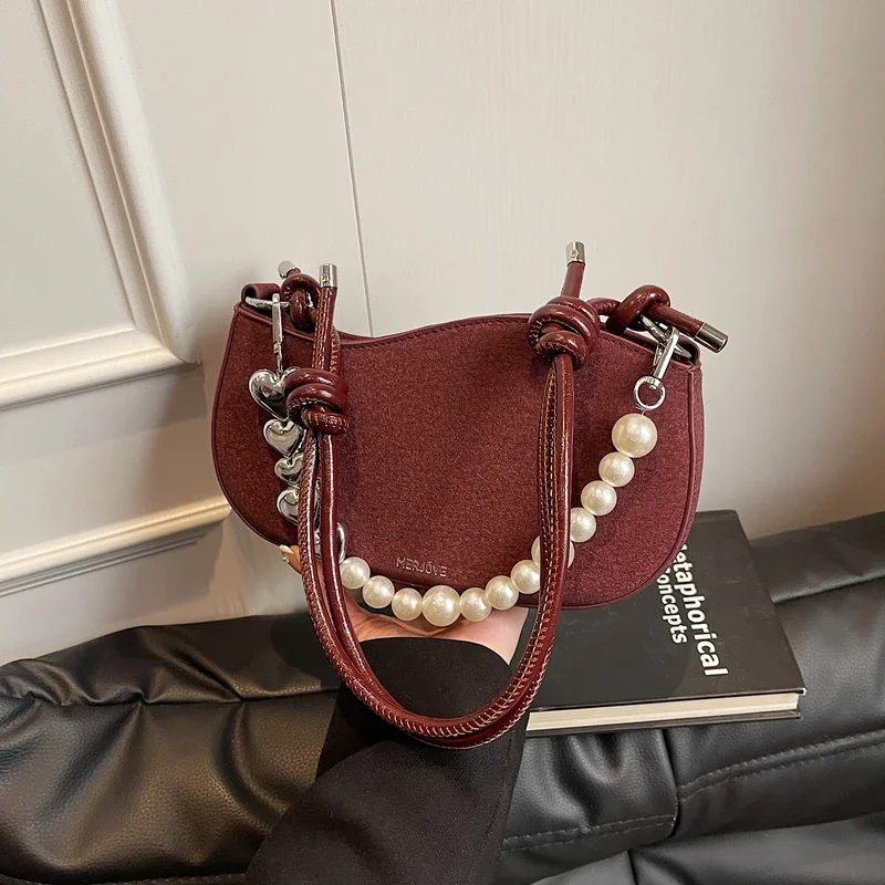 2025 Hot Selling PU Beaded Solid Color Horizontal Small Square Bag Zipper Trendy Fashion Western Crossbody Shoulder Bag