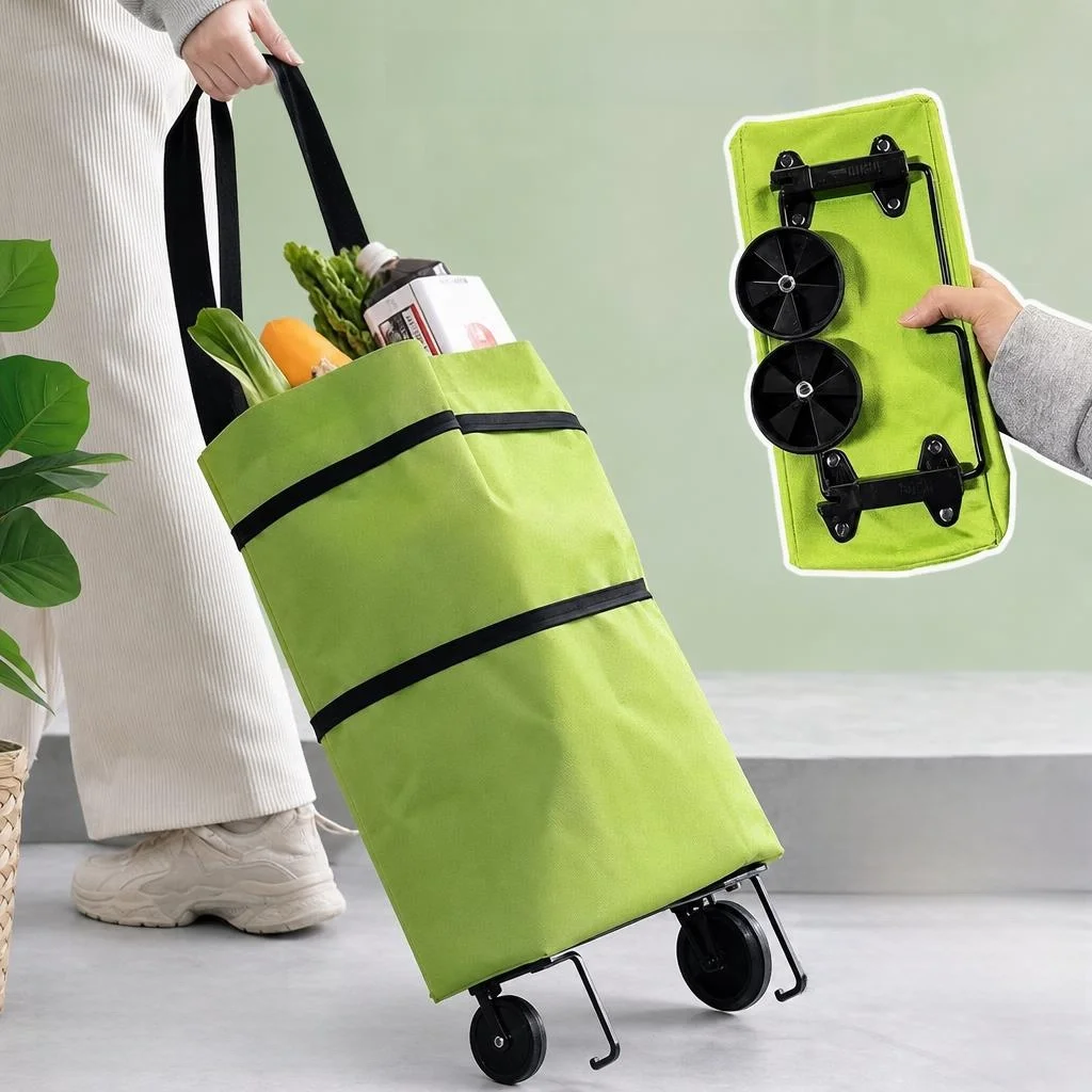 portable-folding-shopping-cart-vegetable-buying-hand-pulled-wheelchair-lightweight-stainless-steel-multi-functional-cart