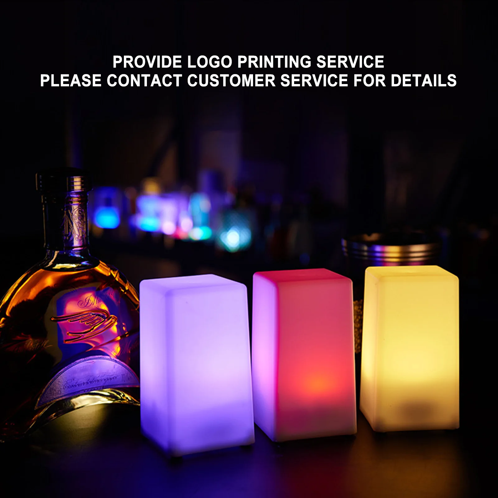 Lámpara LED de ambiente para escritorio, luz nocturna para Bar, con logotipo personalizado, adecuada para bares, restaurantes, cafés y fiestas