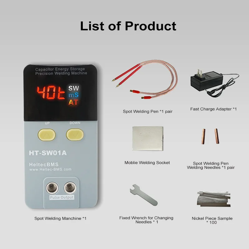 Heltec HT-SW01A 2000A Battery Spot Welder/Storage Capacity 10.6KW Spot Welding Machine for 18650 Nickel Plating 0.2mm