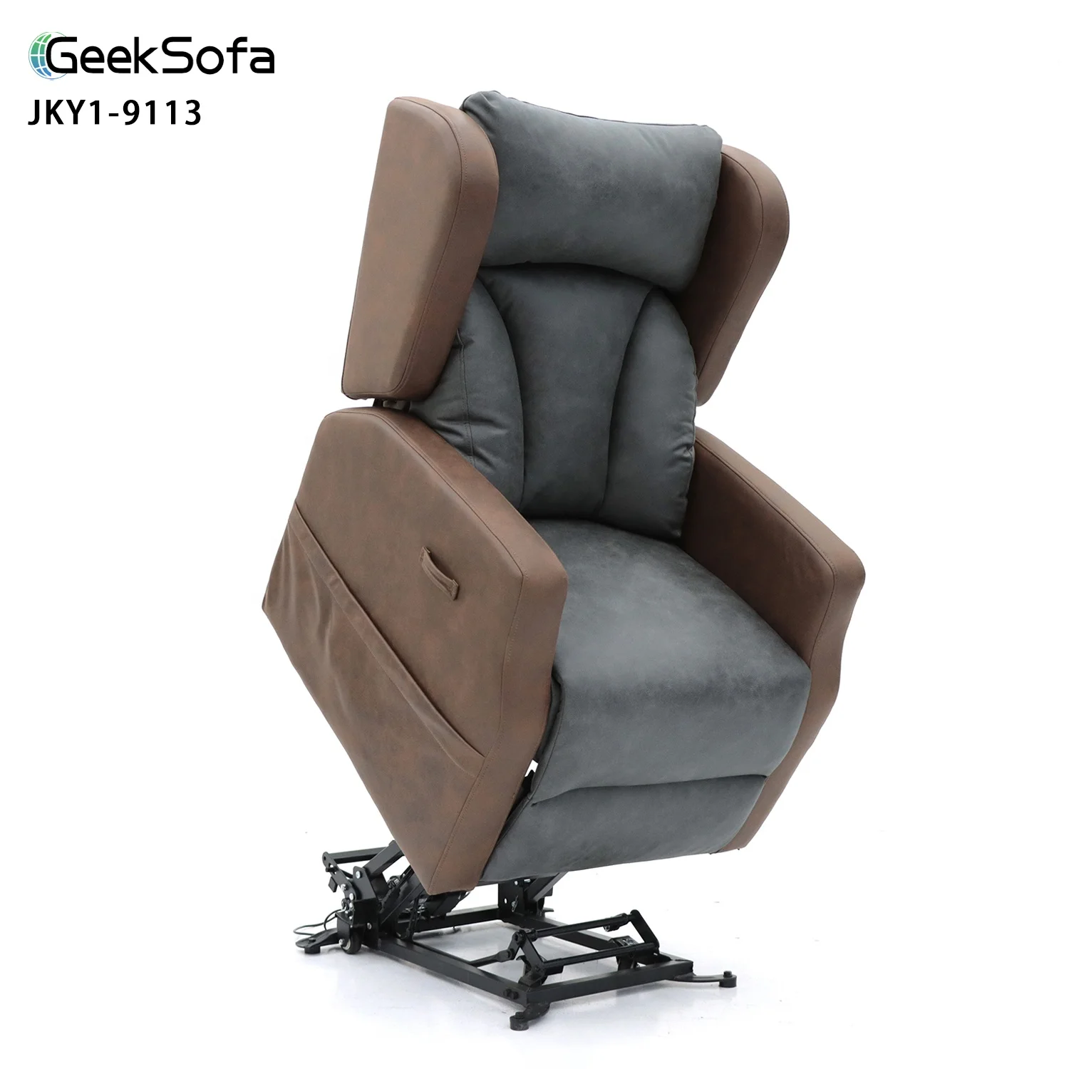 Elevat Sofa Power Electric Medical Lift Riser Recliner Chair With Roller System For The Elderly And Patient