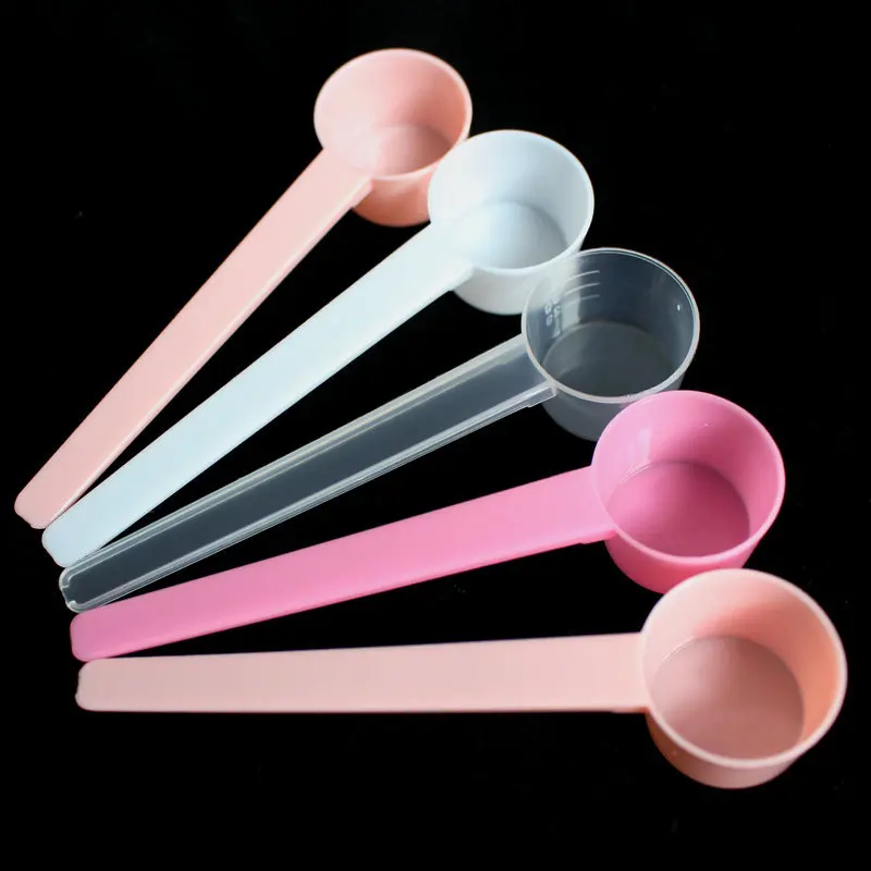 10pcs 5g Plastic Measuring Spoon Coffee Milk Powder Liquid Measuring Spoon Reusable Graduated Measuring Spoon Wholesale