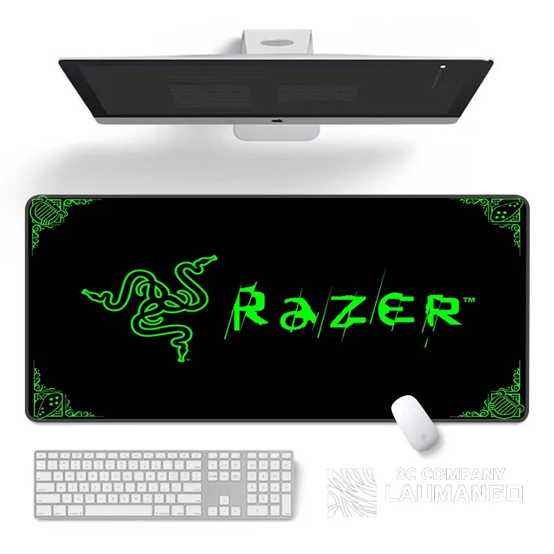 

RAZER Mouse Pad Gamer Cabinet Non-slip Desk Mat Pc Gaming Setup Accessories Carpet Large Computer Keyboard Mousepad Xxl Soft Rug