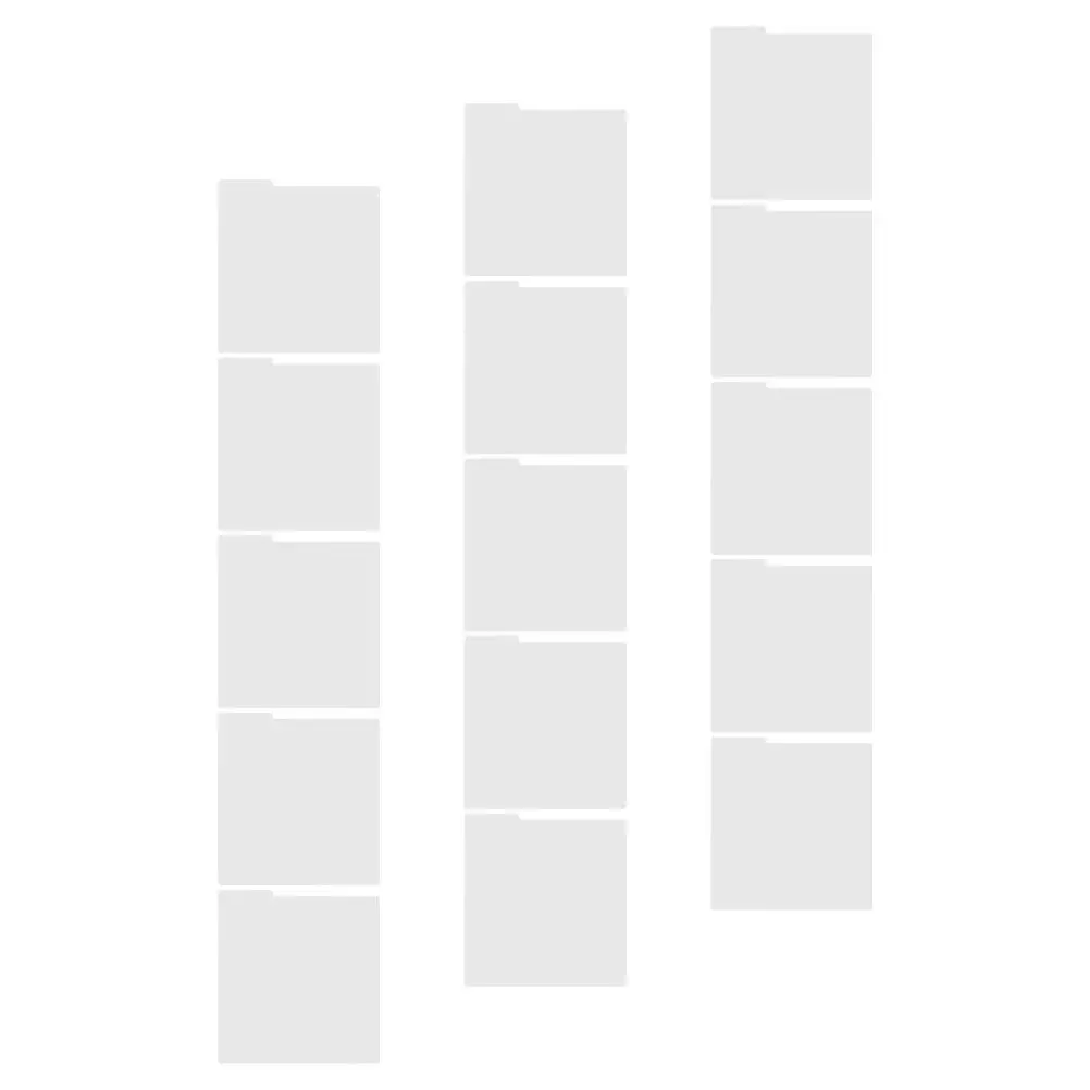 15Pcs Vinyl Record Dividers Separators Plastic Index Cards for Record Collection Organization Bookshelf Document Magazine