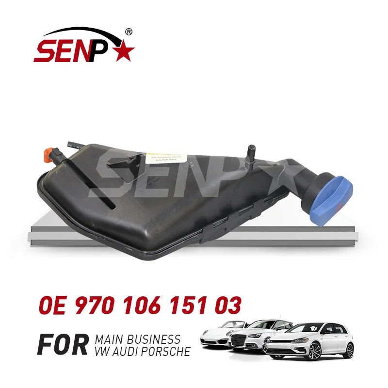 SENP Radiator Engine Coolant Expansion Water Tank for Porsche Panamera 97010615103 Plastic Material