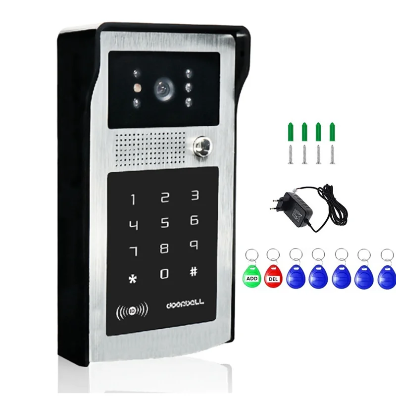 B50B-Wireless WIFI Video Doorbell System Tuya Smart 1080P Outdoor Camera RFID Card EU Plug Door Phone