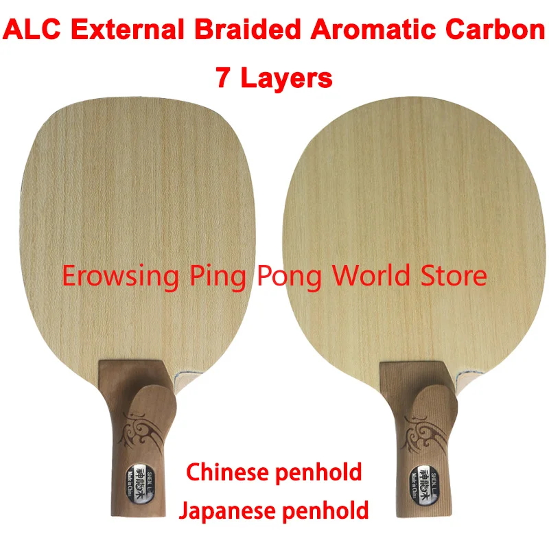 

Shenlong Wood ALC Carbon Table Tennis Blade 7 -Ply Japanese/Chinese Penhold PingPong Paddle PenholdShakehand Table Tennis Racket