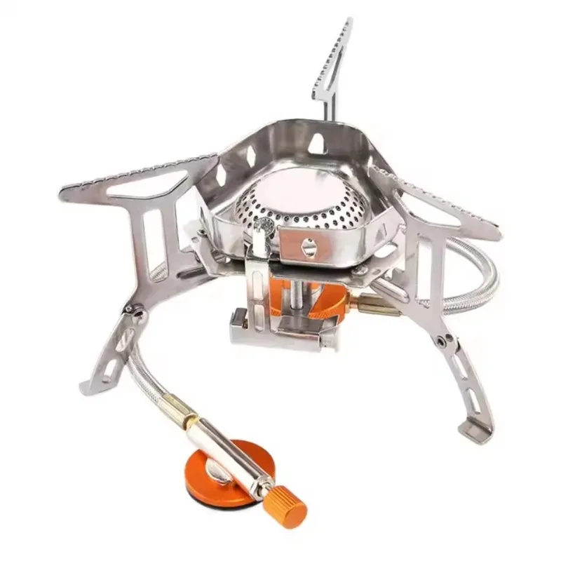 New Camping Tourist Burner Big Power Gas Stove Cookware Portable Furnace Picnic Barbecue Tourism Supplies Outdoor Recreation