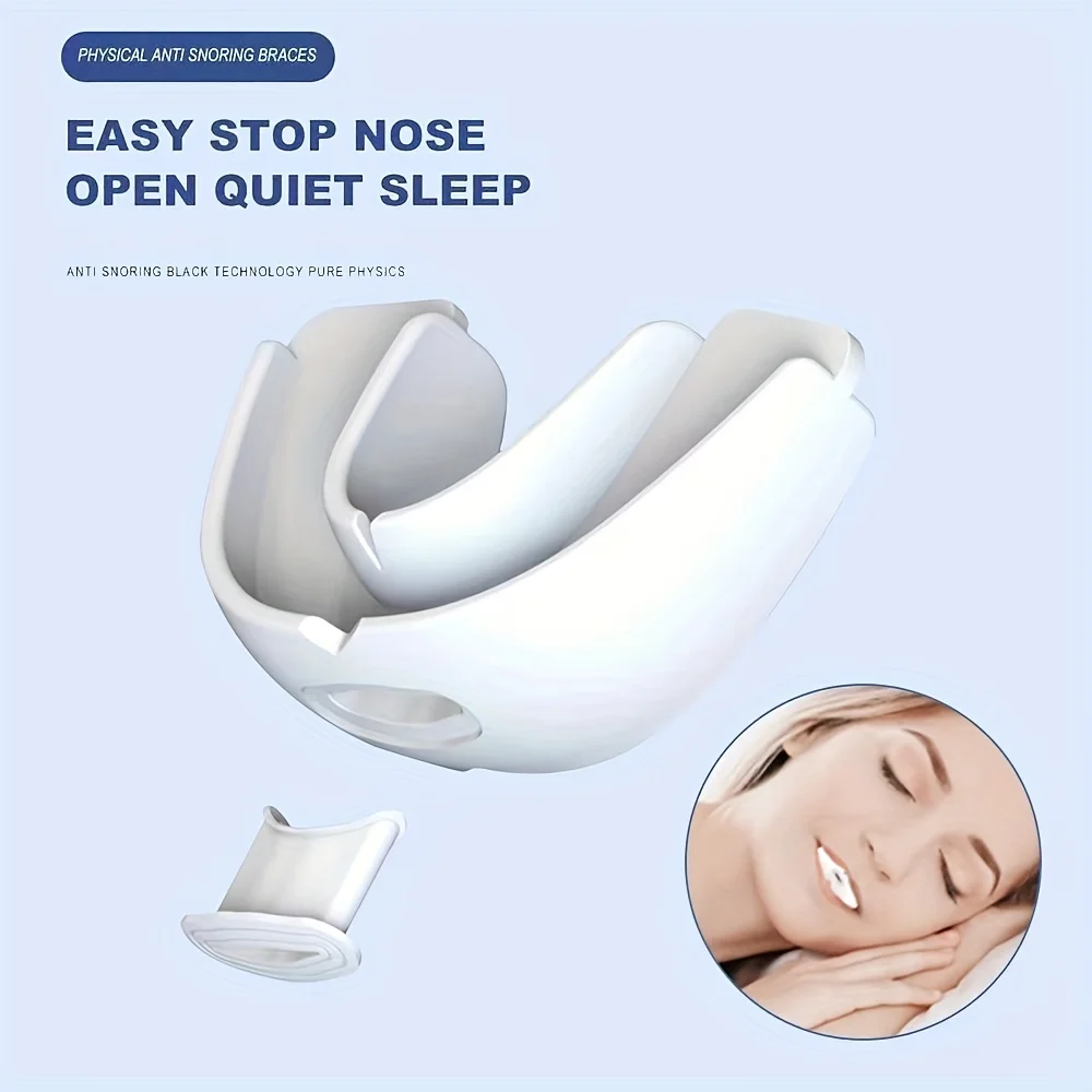 Multifunctional Snore Relief Braces, Portable Food Grade Silicone Braces, Preventing Bruxism, Solving Sleep Noise Problems